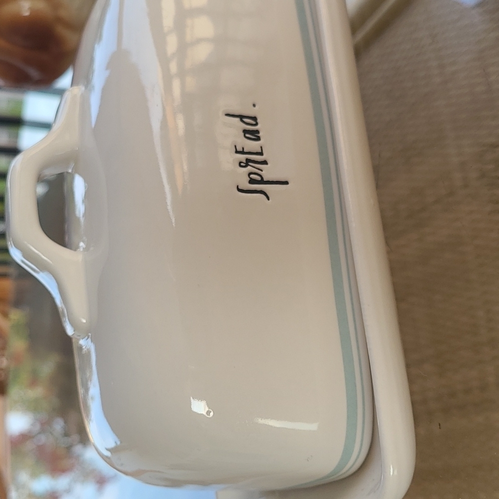 Rae Dunn "spread" butter dish - Picture 3 of 10